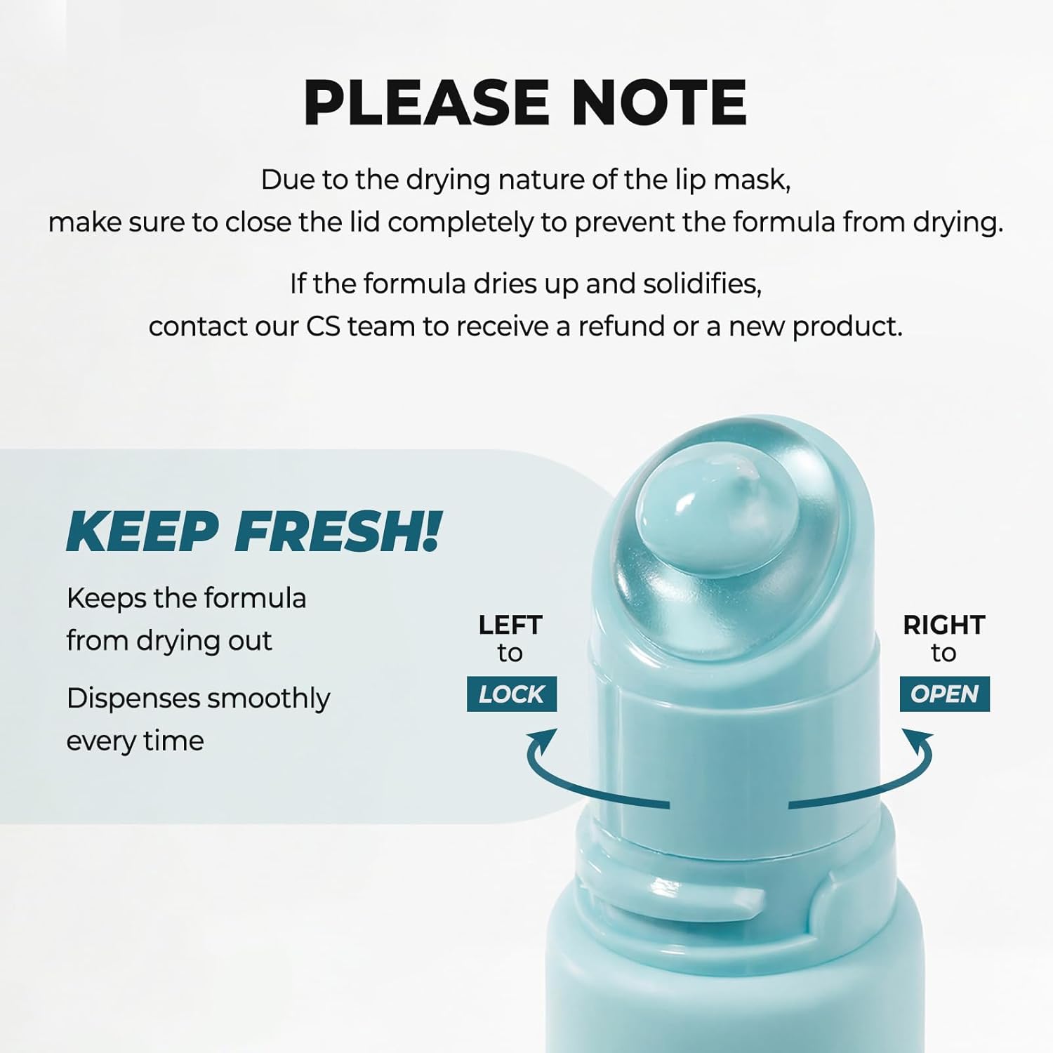 Laka Soothing Prep Lip Mask, Cooling Peel Off Korean Lip Mask, Gentle Exfoliator for Lips, Hygienic & Easy Application, Daily Lip Care, K-Beauty​, 0.33 fl.oz