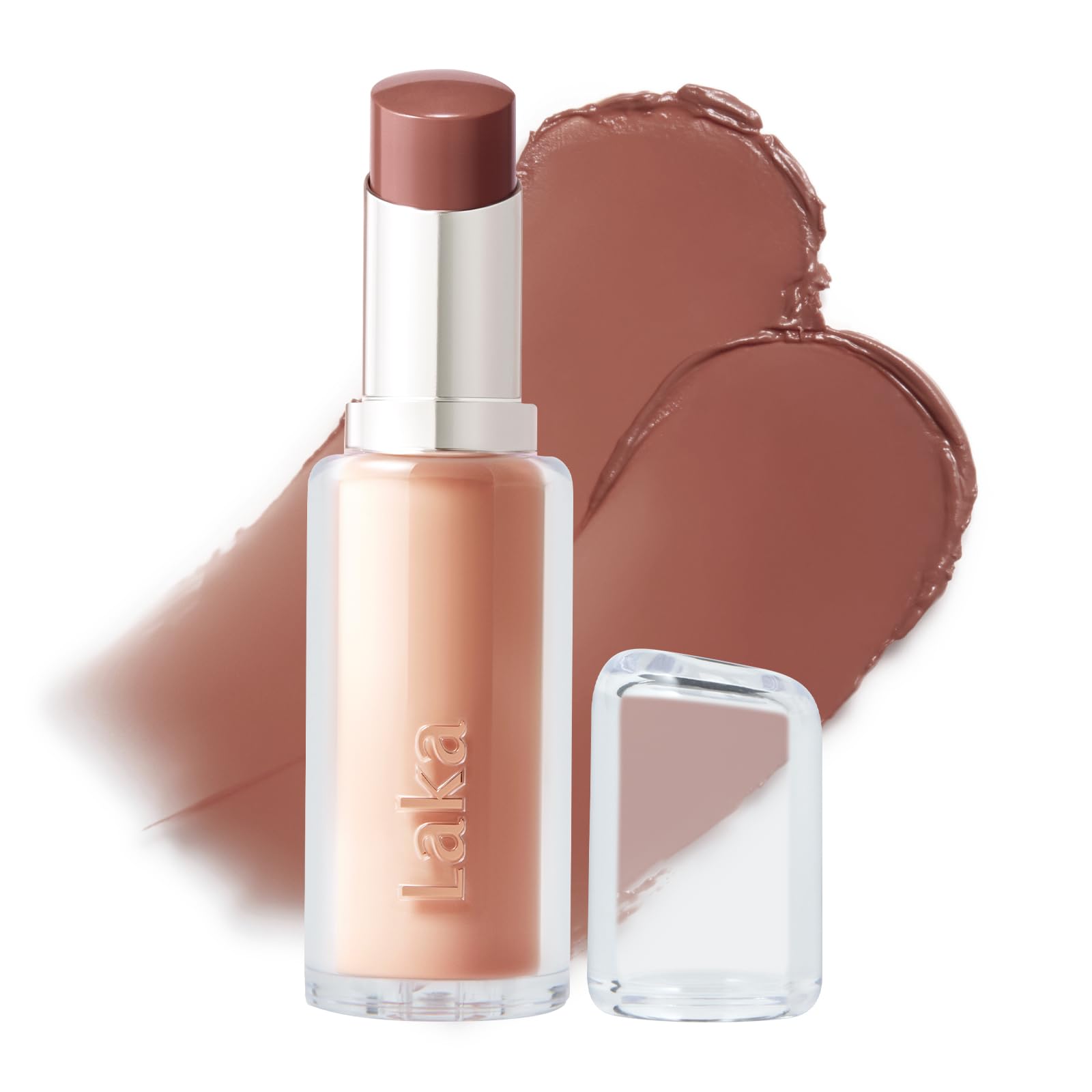 Laka 24HR Bonding Glow Lipstick, 3.7g/0.13oz., Long Lasting High-Shine Lipstick with Rich Color & Glassy Finish (#219 Fairy)