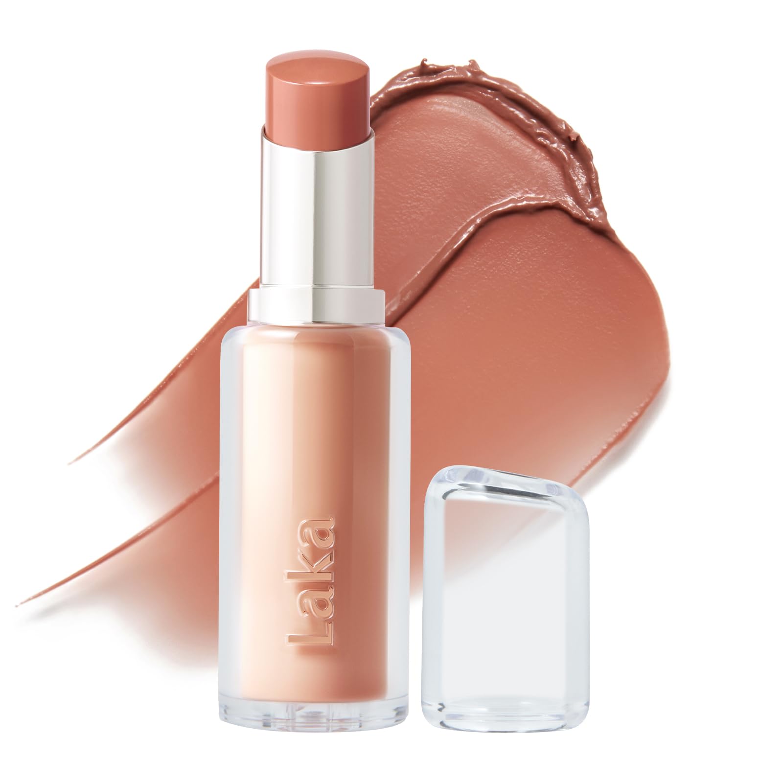Laka 24HR Bonding Glow Lipstick, 3.7g/0.13oz., Long Lasting High-Shine Lipstick with Rich Color & Glassy Finish (#219 Fairy)