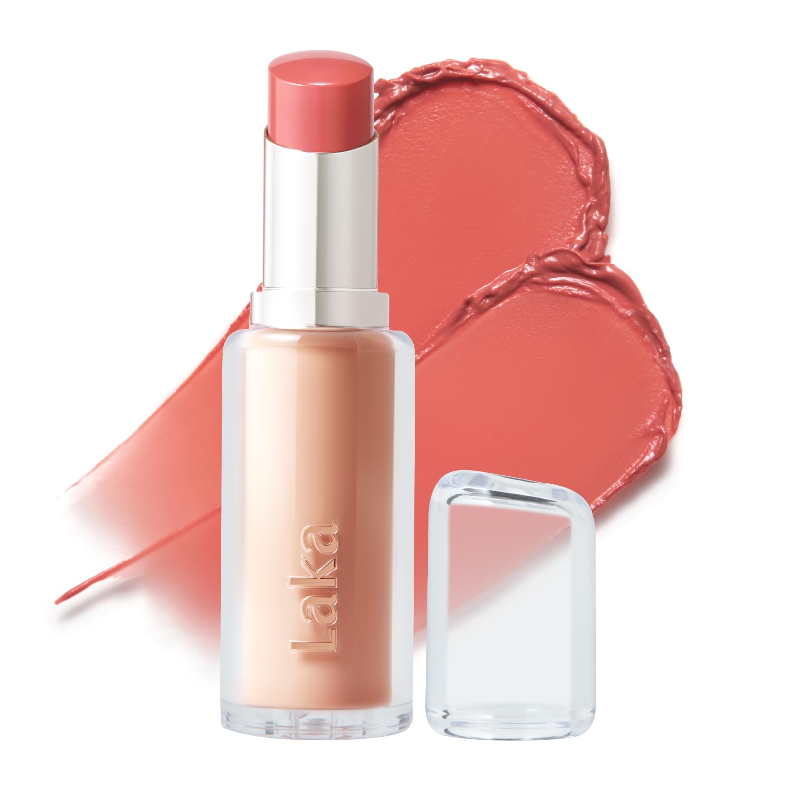 Laka 24HR Bonding Glow Lipstick, 3.7g/0.13oz., Long Lasting High-Shine Lipstick with Rich Color & Glassy Finish (#219 Fairy)