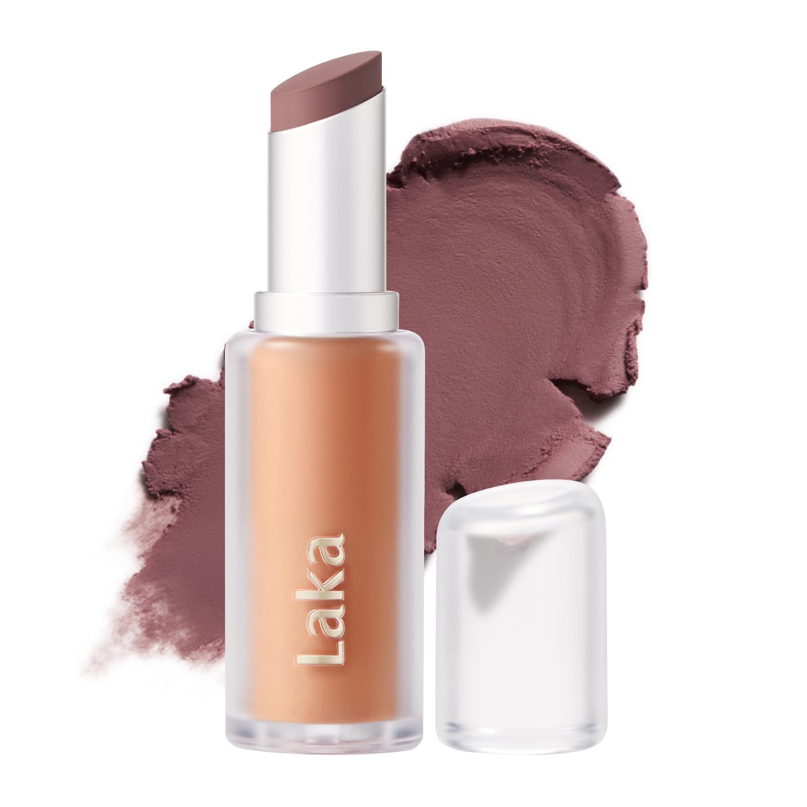 Laka Bulky Matte Lipstick, 4g/0.14oz., Long Wear, Non-Drying Lip Stain Stick with High Pigmentation, Voluminous Lips, K-Beauty (#401 Low Pink)