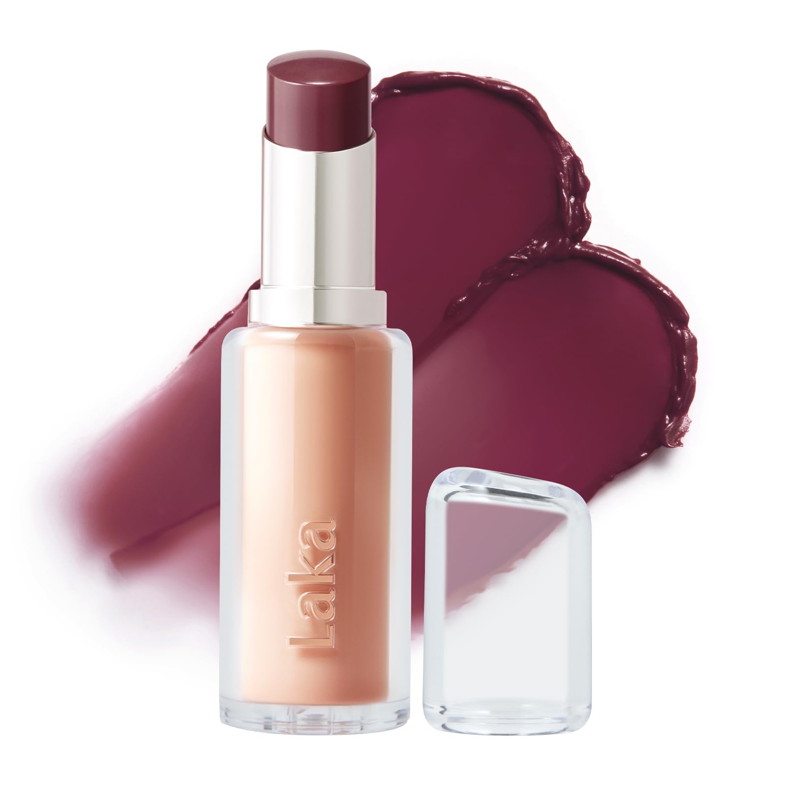 Laka 24HR Bonding Glow Lipstick, 3.7g/0.13oz., Long Lasting High-Shine Lipstick with Rich Color & Glassy Finish (#219 Fairy)