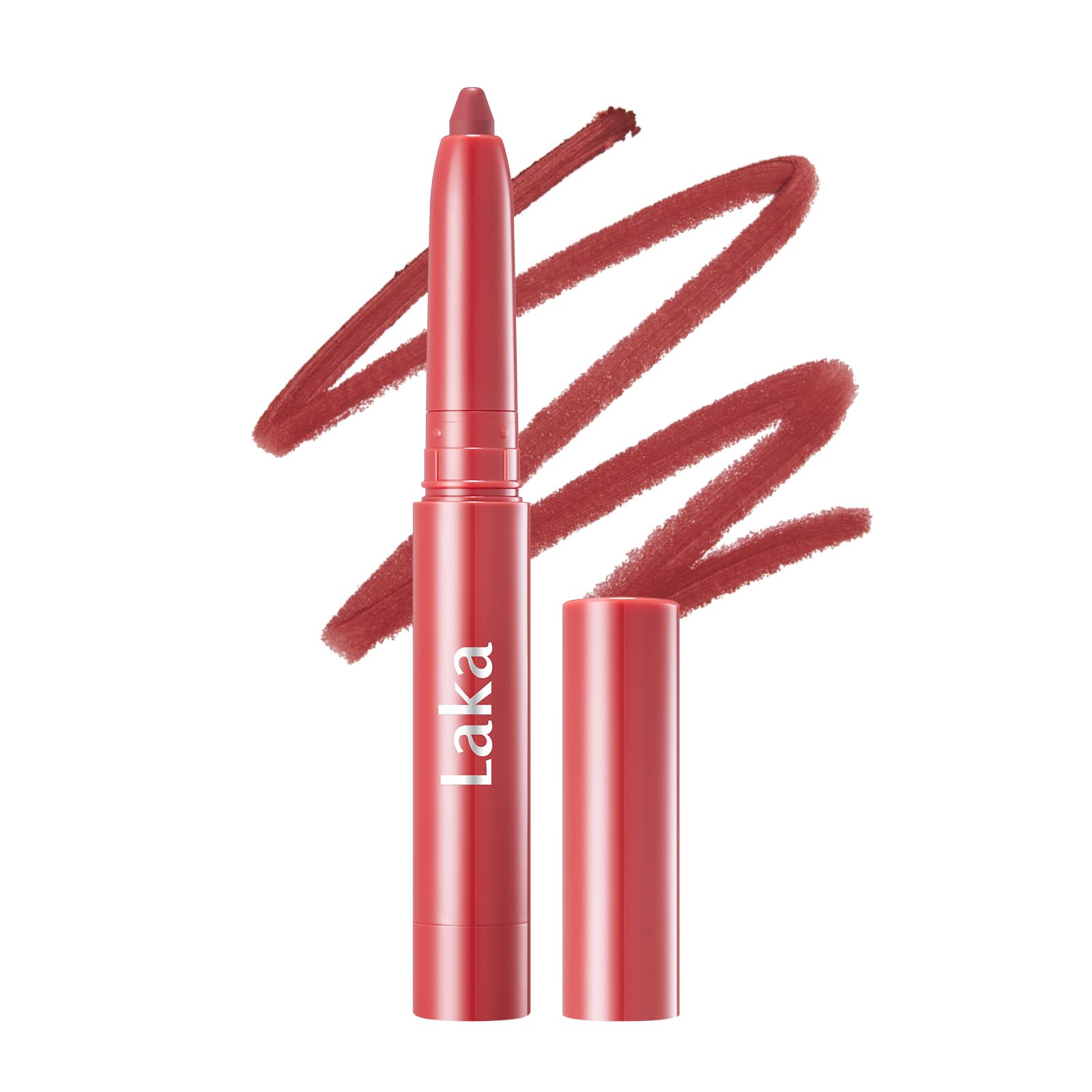 Laka Lip Liner, Pink Lip Liner, Rich Cream Glide Texture, Semi-Matte Finish for Shaping Lips, Smooth Application, K-Beauty​, Korean Makeup, 0.02oz, #02 Suede Pink