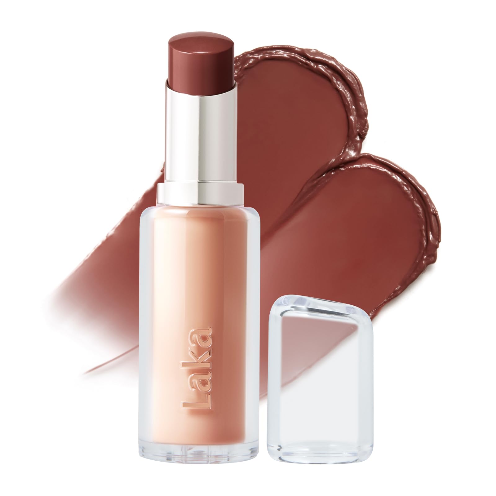 Laka 24HR Bonding Glow Lipstick, 3.7g/0.13oz., Long Lasting High-Shine Lipstick with Rich Color & Glassy Finish (#219 Fairy)