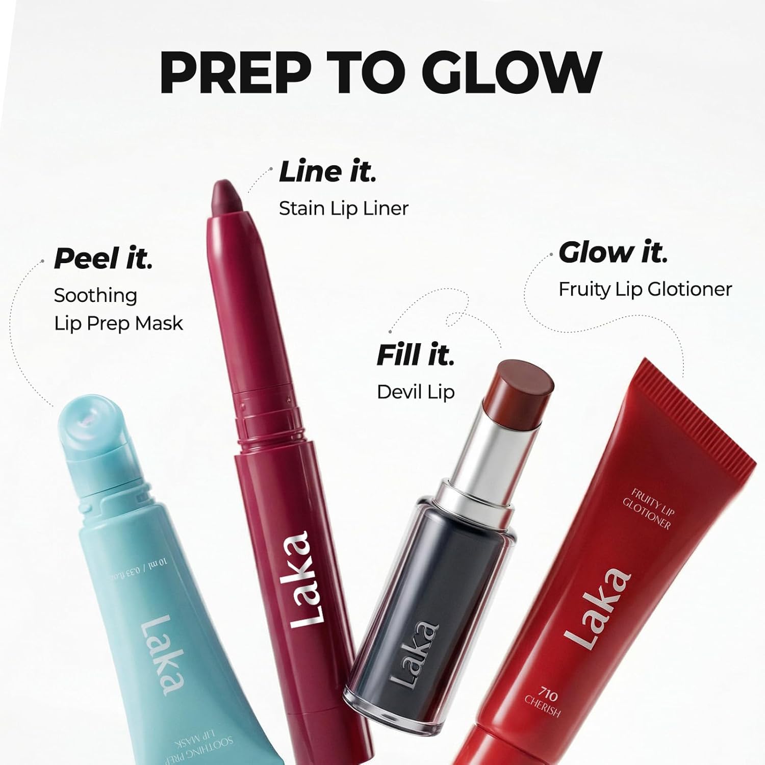 Laka Lip Liner, Pink Lip Liner, Rich Cream Glide Texture, Semi-Matte Finish for Shaping Lips, Smooth Application, K-Beauty​, Korean Makeup, 0.02oz, #02 Suede Pink