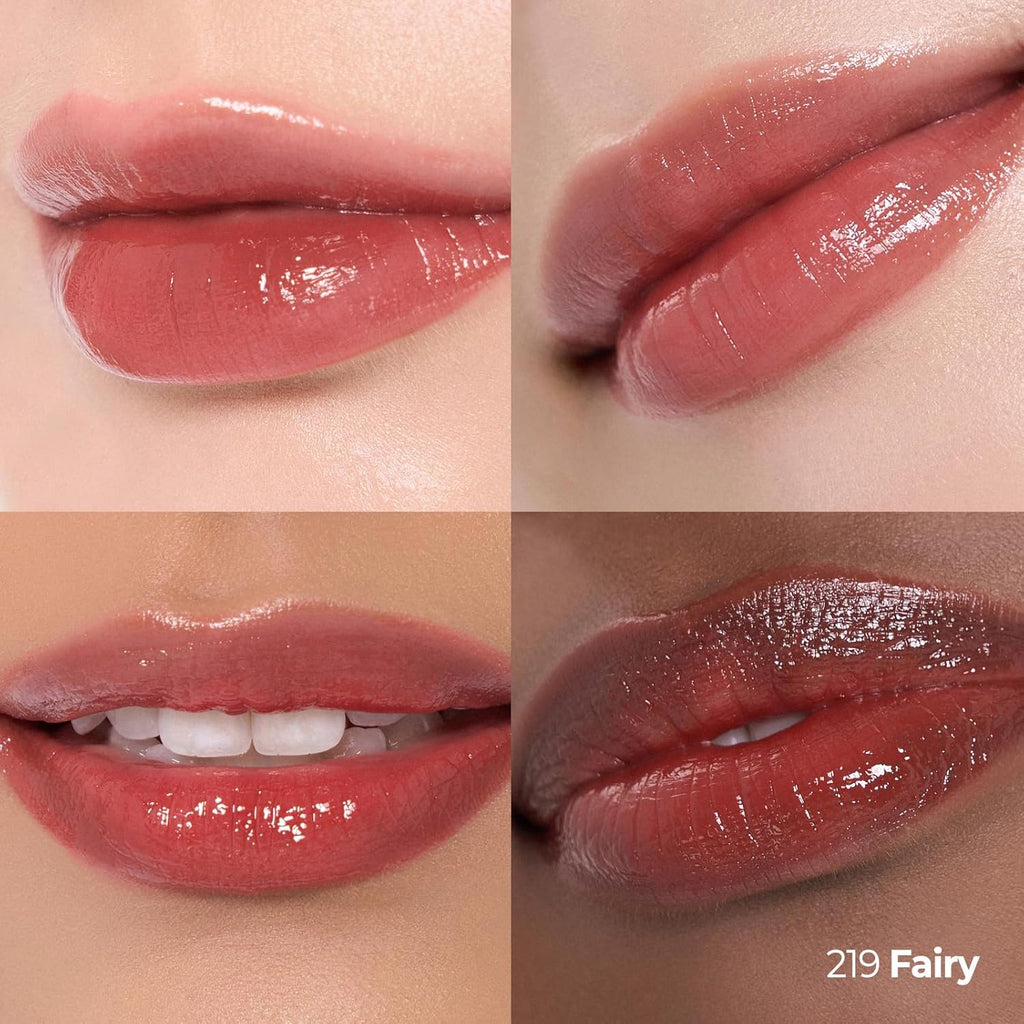 Laka 24HR Bonding Glow Lipstick, 3.7g/0.13oz., Long Lasting High-Shine Lipstick with Rich Color & Glassy Finish (#219 Fairy)